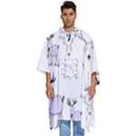 Cute Deers  Men s Hooded Rain Ponchos