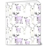 Cute Deers  8  x 10  Softcover Notebook