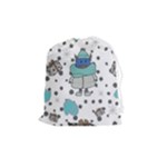 Little Cow Christmas  Drawstring Pouch (Medium)