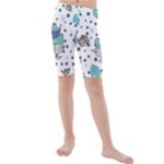 Little Cow Christmas  Kids  Mid Length Swim Shorts