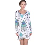 Little Cow Christmas  Long Sleeve Nightdress