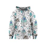 Little Cow Christmas  Kids  Zipper Hoodie