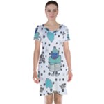 Little Cow Christmas  Short Sleeve Nightdress