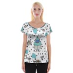Little Cow Christmas  Cap Sleeve Top