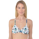 Little Cow Christmas  Reversible Tri Bikini Top