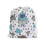 Little Cow Christmas  Drawstring Pouch (XL)
