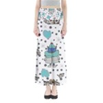 Little Cow Christmas  Full Length Maxi Skirt