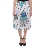Little Cow Christmas  Classic Midi Skirt