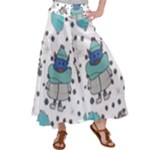 Little Cow Christmas  Women s Satin Palazzo Pants