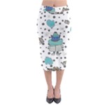 Little Cow Christmas  Midi Pencil Skirt