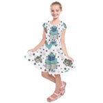 Little Cow Christmas  Kids  Short Sleeve Dress