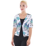 Little Cow Christmas  Cropped Button Cardigan