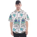 Little Cow Christmas  Men s Short Sleeve Shirt