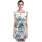 Little Cow Christmas  Sleeveless Velvet Midi Dress