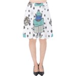 Little Cow Christmas  Velvet High Waist Skirt