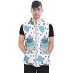 Little Cow Christmas  Men s Puffer Vest