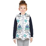 Little Cow Christmas  Kids  Hooded Puffer Vest