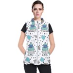 Little Cow Christmas  Women s Puffer Vest