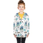 Little Cow Christmas  Kids  Double Breasted Button Coat