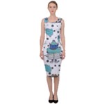 Little Cow Christmas  Sleeveless Pencil Dress