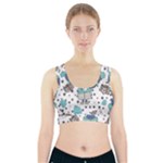 Little Cow Christmas  Sports Bra With Pocket