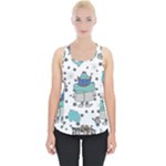 Little Cow Christmas  Piece Up Tank Top