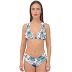 Little Cow Christmas  Double Strap Halter Bikini Set