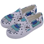 Little Cow Christmas  Kids  Canvas Slip Ons