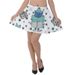 Little Cow Christmas  Velvet Skater Skirt