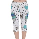 Little Cow Christmas  Velvet Capri Leggings 