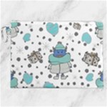 Little Cow Christmas  Canvas Cosmetic Bag (XXL)