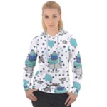 Little Cow Christmas  Women s Overhead Hoodie