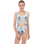 Little Cow Christmas  Center Cut Out Swimsuit