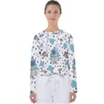 Little Cow Christmas  Women s Slouchy Sweat