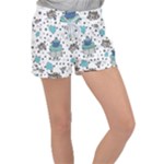 Little Cow Christmas  Women s Velour Lounge Shorts