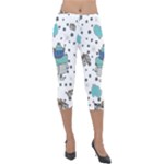 Little Cow Christmas  Lightweight Velour Capri Leggings 