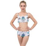 Little Cow Christmas  Layered Top Bikini Set