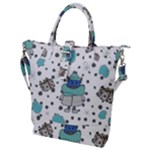 Little Cow Christmas  Buckle Top Tote Bag