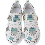 Little Cow Christmas  Men s Velcro Strap Shoes