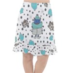 Little Cow Christmas  Fishtail Chiffon Skirt