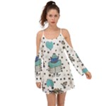 Little Cow Christmas  Boho Dress