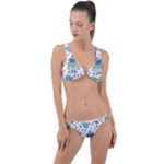 Little Cow Christmas  Ring Detail Crop Bikini Set