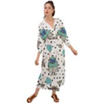 Little Cow Christmas  Grecian Style  Maxi Dress