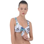 Little Cow Christmas  Front Tie Bikini Top