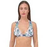 Little Cow Christmas  Double Strap Halter Bikini Top
