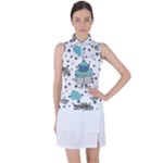 Little Cow Christmas  Women s Sleeveless Polo T-Shirt