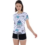 Little Cow Christmas  Back Circle Cutout Sports T-Shirt