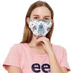 Little Cow Christmas  Fitted Cloth Face Mask (Adult)