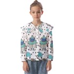 Little Cow Christmas  Kids  Peter Pan Collar Blouse