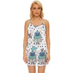 Little Cow Christmas  Satin Pajama Short Set